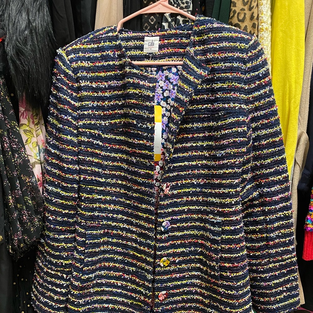 Cabi pinstripe jacket Spring 2020 collection
